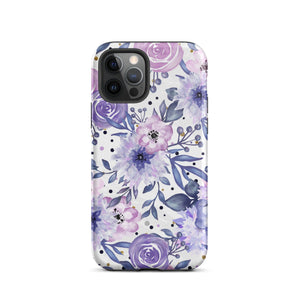 Purple Floral iPhone Case Knitted Belle Boutique iPhone 12 Pro 