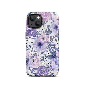 Purple Floral iPhone Case Knitted Belle Boutique iPhone 13 