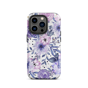 Purple Floral iPhone Case Knitted Belle Boutique iPhone 14 Pro 