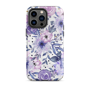 Purple Floral iPhone Case Knitted Belle Boutique iPhone 14 Pro Max 