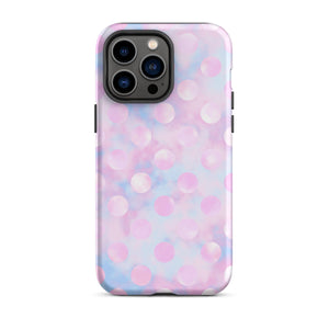 Purple Polka Dots iPhone Case - KBB Exclusive Knitted Belle Boutique iPhone 14 Pro Max 