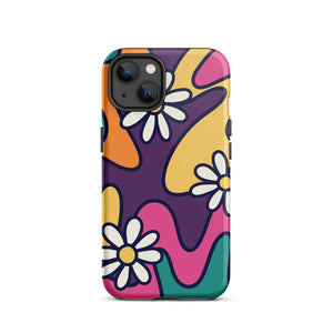 Retro Doodle Purple iPhone Case - KBB Exclusive Knitted Belle Boutique iPhone 13 