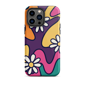 Retro Doodle Purple iPhone Case - KBB Exclusive Knitted Belle Boutique iPhone 14 Pro Max 