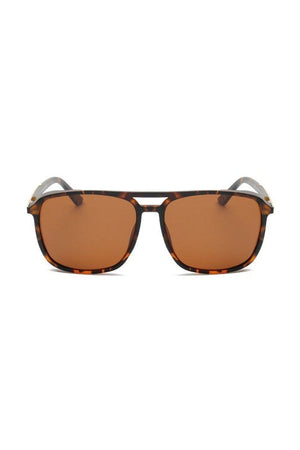 Retro Polarized Square Fashion Sunglasses Cramilo Eyewear Tortoise OneSize 