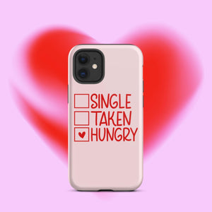 Single Taken Hungry iPhone Case - KBB Exclusive Knitted Belle Boutique iPhone 12 mini 