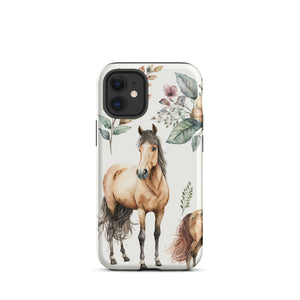 Watercolor Horse iPhone Case - KBB Exclusive Knitted Belle Boutique iPhone 12 mini 