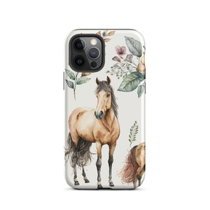 Watercolor Horse iPhone Case - KBB Exclusive Knitted Belle Boutique iPhone 12 Pro 