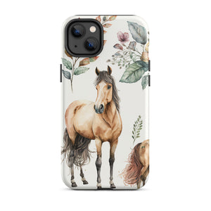 Watercolor Horse iPhone Case - KBB Exclusive Knitted Belle Boutique iPhone 14 Plus 