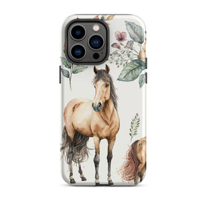 Watercolor Horse iPhone Case - KBB Exclusive Knitted Belle Boutique iPhone 14 Pro Max 