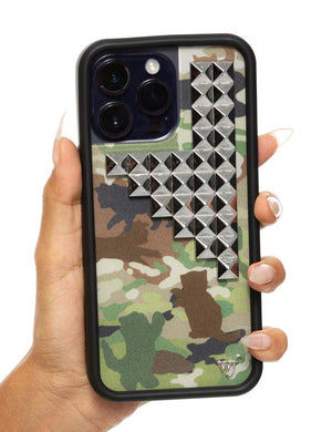 Cat Camo Stud iPhone Case