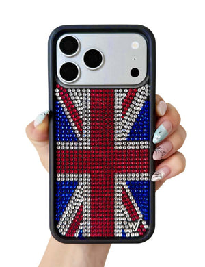 Rhinestone Union Jack iPhone Case