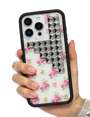 Vintage Floral Stud iPhone Case