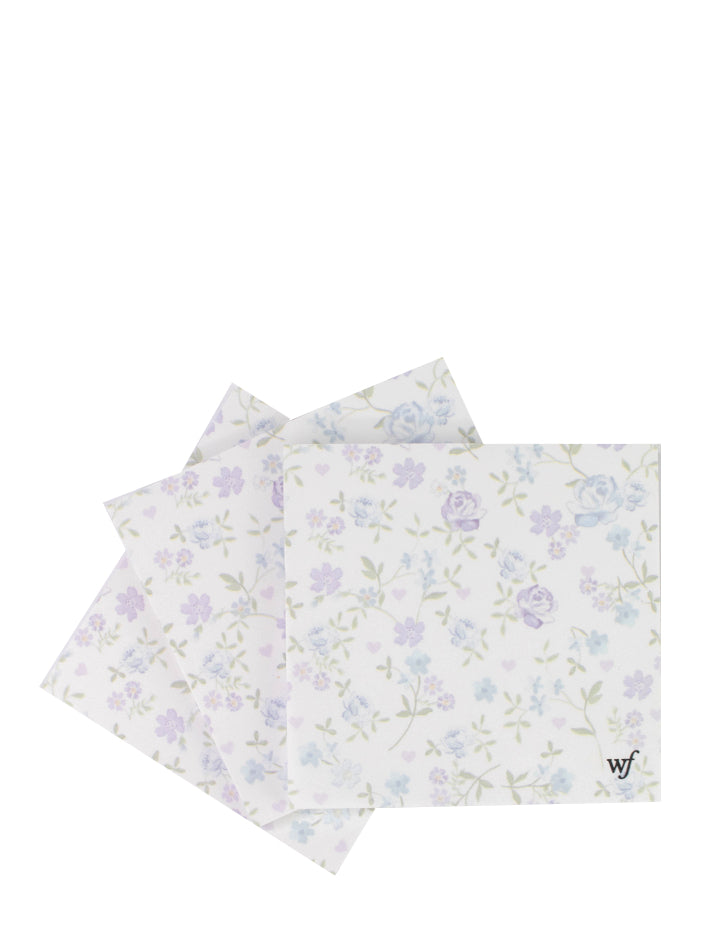 Lilac and Blue Floral Sticky Notes