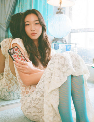 Raspberry Polka Dot iPhone Case