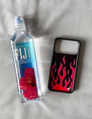 Flames | Black & Red Iphone Case