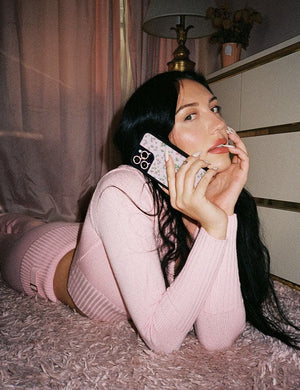 Baby Pink Posie Rosie iPhone Case