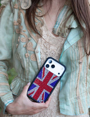 Rhinestone Union Jack iPhone Case