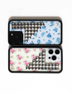 Vintage Floral Stud iPhone Case