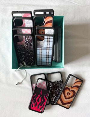 Flames | Black & Red Iphone Case