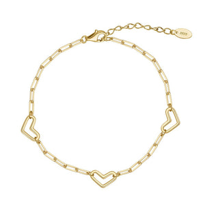 Heart Trail Chain Bracelet