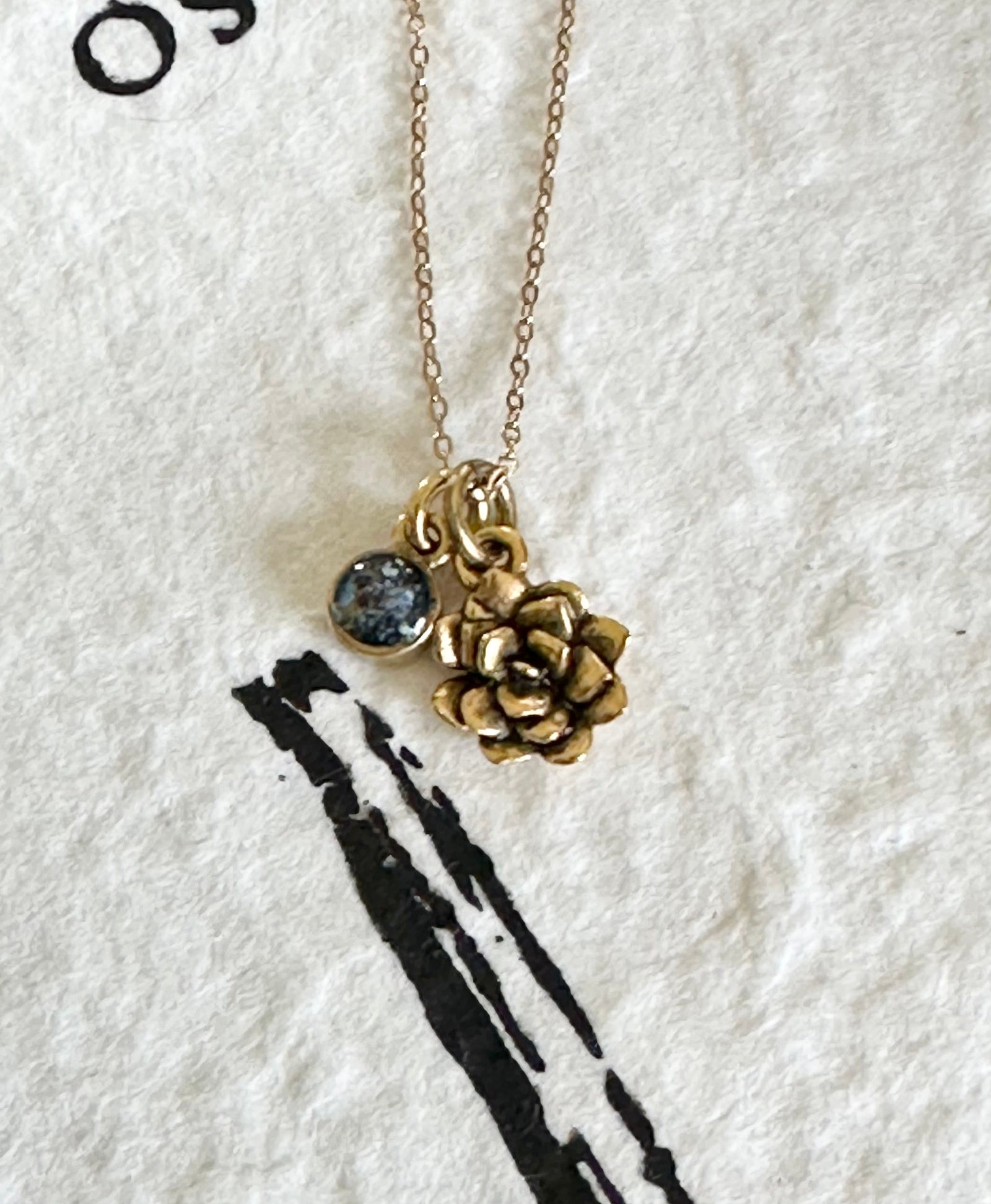 Succulent Flower Necklace