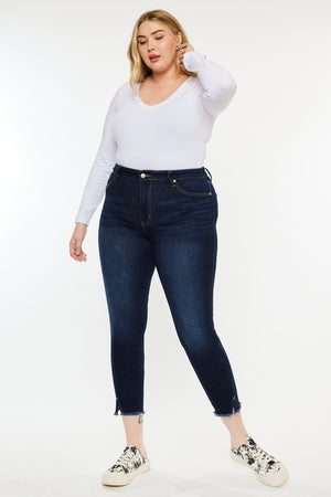 Plus High Rise Ankle Skinny Jeans