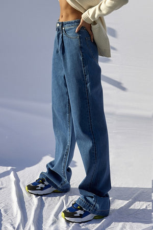 HIGH RISE WIDE LEG JEANS