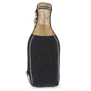 Mary Frances Vintage Wine Beaded Crossbody Handbag