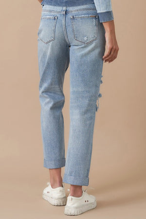 ROLLED UP BOYFRIEND JEANS - Insane Gene