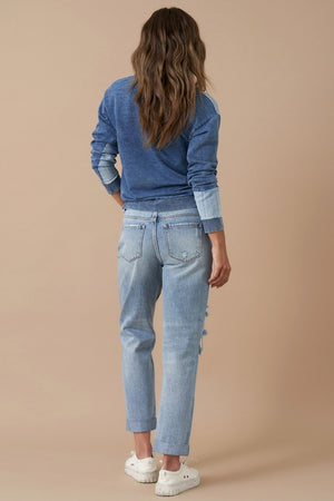 ROLLED UP BOYFRIEND JEANS - Insane Gene