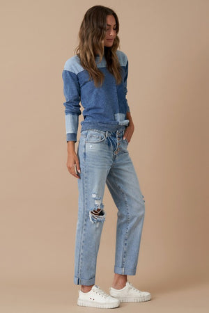 ROLLED UP BOYFRIEND JEANS - Insane Gene