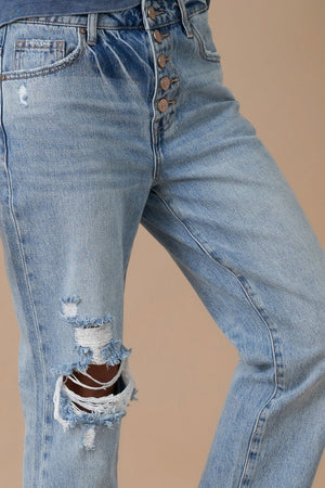 ROLLED UP BOYFRIEND JEANS - Insane Gene
