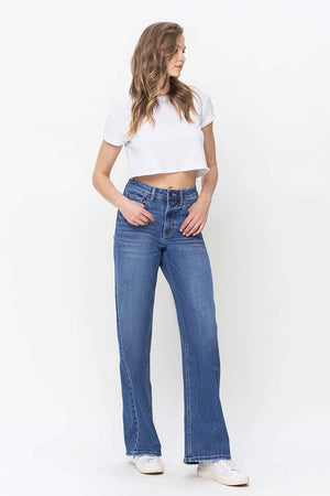 90's High Rise Loose Fit Jeans - VERVET by Flying Monkey