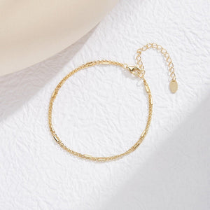 Minimal Double Chain Bracelet