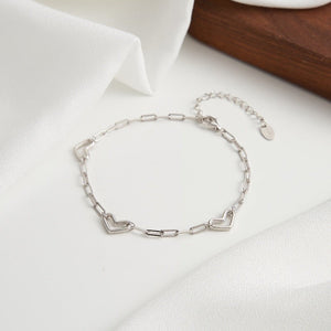 Heart Trail Chain Bracelet
