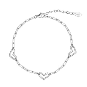 Heart Trail Chain Bracelet