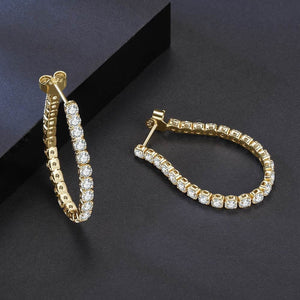 Luxe Link Huggie Hoops