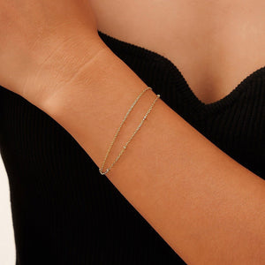 Double Line Chain Bracelet