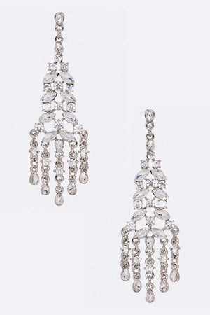 Bridal Crystal Chandelier Earrings