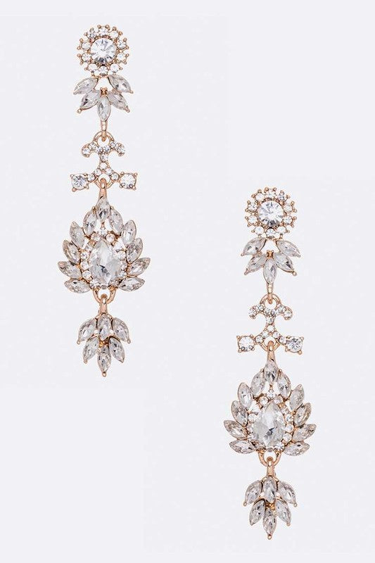 Crystal Bridal Chandelier Earrings