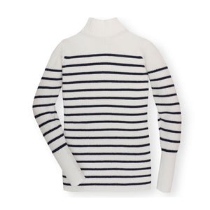 Mock Neck Breton Sweater