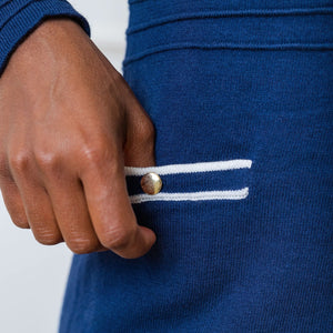 Tipped Button Front Sweater Dress