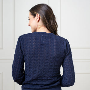 Organic Pointelle Sweater