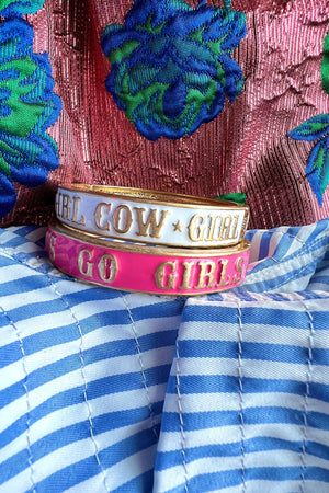 CANVAS Style x AP Style Cowgirl Bangle in White by CANVAS