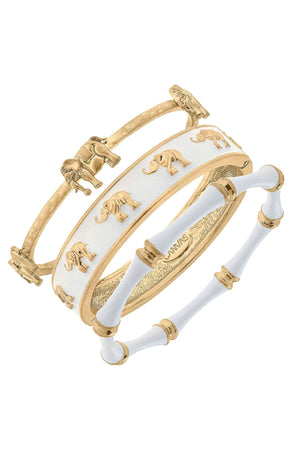 Bamboo Bangle Stack by CANVAS