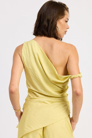 Asymmetrical Tunic Top - Blue or Yellow