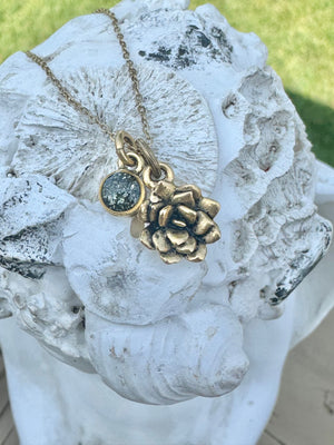 Succulent Flower Necklace