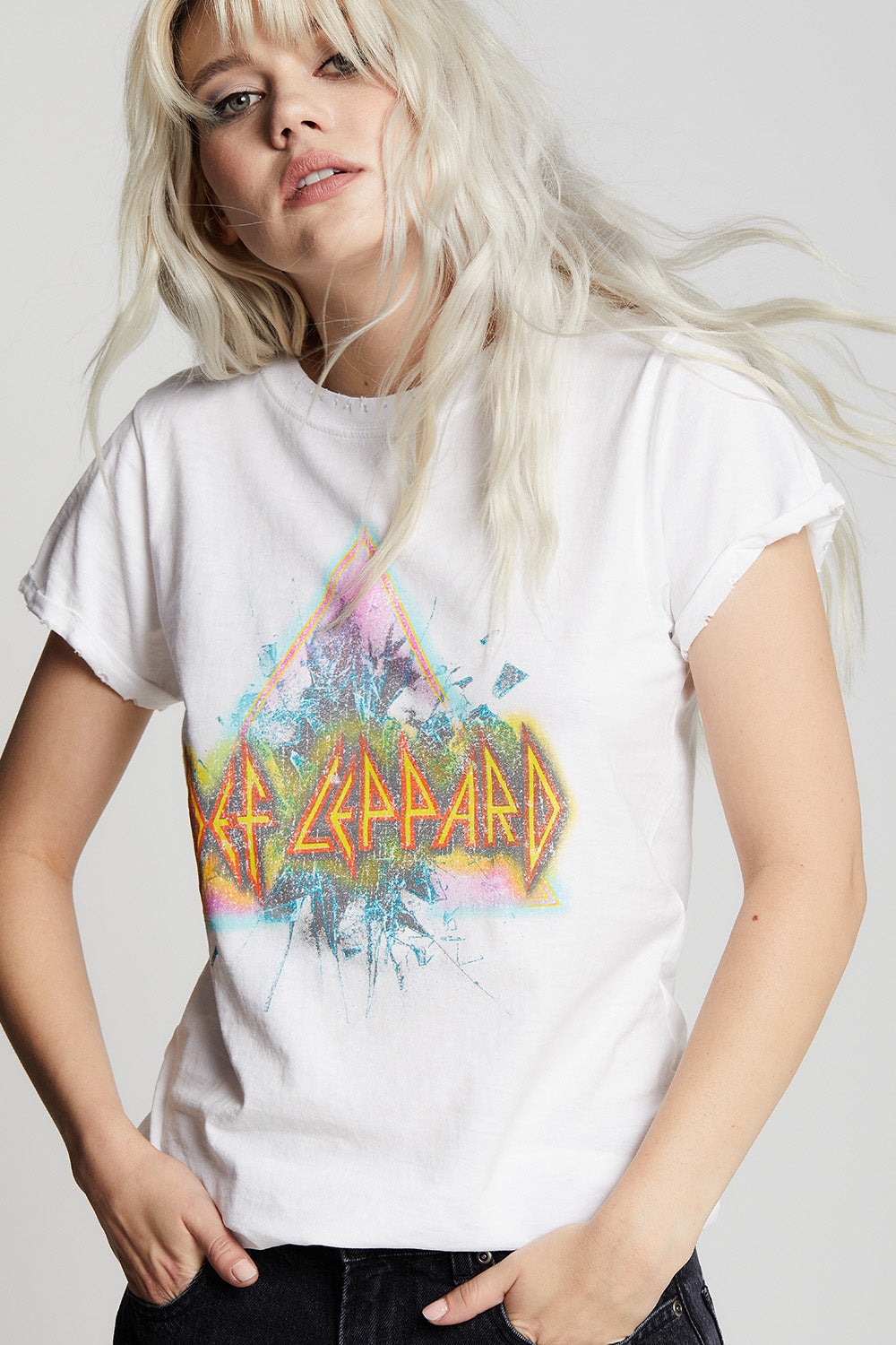 Def Leppard Roll Up Tee by Recycled Karma Brands