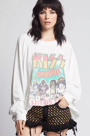 KISS Unmasked Live on Tour Sweatshirt by Recycled Karma Brands