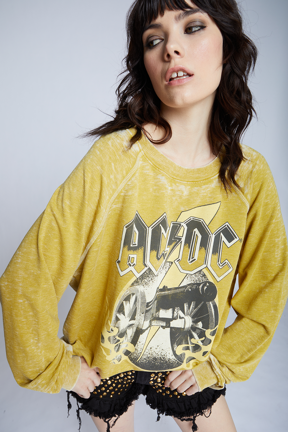 AC/DC Rock Cannon Sweatshirt by Recycled Karma Brands